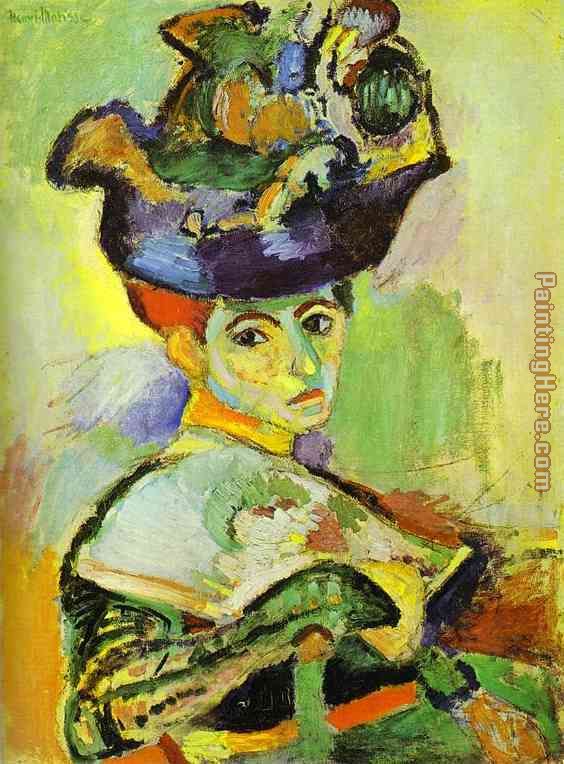Woman with a Hat painting - Henri Matisse Woman with a Hat art painting